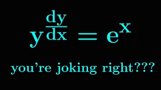 A ridiculous differential equation with an epic solution!!!