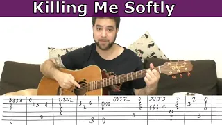 Fingerstyle Tutorial: Killing Me Softly - Guitar Lesson w/ TAB