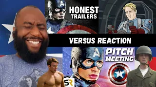 Pitch Meeting Vs. Honest Trailer Vs. HISHE - Captain America The First Avenger (Reaction)