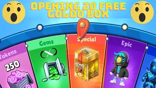 Opening 20 free Golden Boxes in Stumble Guys from the Billion Star Race. ⭐️🌟#stumbleguys