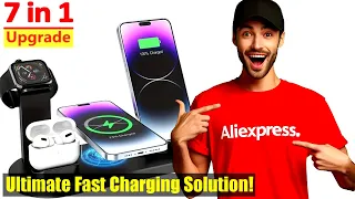 Revolutionize Your Charging Game with the Ultimate 30W 7 in 1 Wireless Charger Stand Pad for
