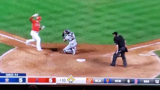 Shohei Ohtani Over Runs Home plate called Out! Shohei Ohtani Blows Walk off!! Angeles vs. Astros MLB