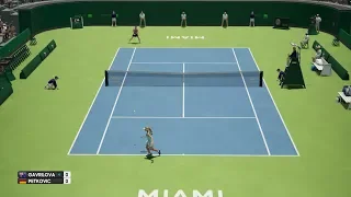 Daria Gavrilova vs Andrea Petkovic - Miami Open - AO Tennis PS4 Gameplay