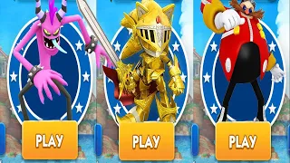 Sonic Dash - Excalibur Sonic New Character Unlocked and Fully Upgraded vs Eggman and Zazz Android Ga