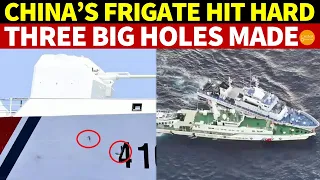 China’s Fake Military Strength Exposed: Fragile Frigate Hit by Philippine Patrol, Three Big Holes