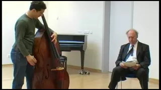 Anner Bylsma teaches Edicson Ruiz, TV Rotterdam