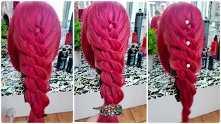 Коса из 4 прядей.❣️ How to make 4 strand braid ❣️Summer hairstyles for long hair