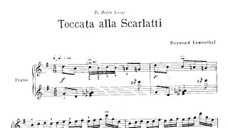 Raymond Lewenthal - Toccata alla Scarlatti (audio + sheet music)