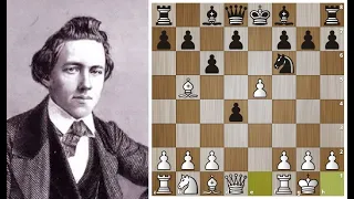 Пол Морфи-громит Андерсена в 20 ходов в Испанке! Шахматы.