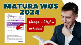 ➡️ Rozwiązanie: Arkusz matury z WOS-u 2024 | 😠 UWAGA! Jest błąd w arkuszu!
