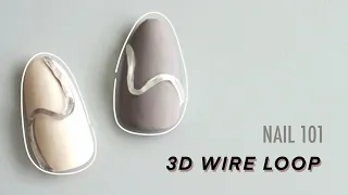 HOW TO / 3D Wire Loop Nails - Japanese and Korean Inspired | NAIL 101