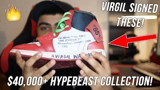 SUBSCRIBER SHOWS $40,000 HYPEBEAST COLLECTION! (Supreme, Travis Scott, Off White)