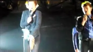 Harry Styles Hit In Crotch By Shoe While On Stage -- TMH Tour (Glasgow)