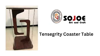 The Incredibly Useful Tensegrity coaster Table #diycrafts