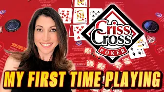 Learning Criss Cross Poker ♦️ I Eventually Get It... #poker #crosscross