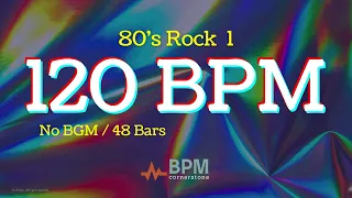 [BPM cornerstone] #80s #120bpm (No BGM)  #drumbackingtrack  #drumbeat #guitar #rhythm  #solopractice