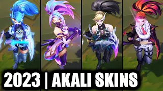 ALL AKALI SKINS SPOTLIGHT 2023 - Coven Akali Newest Skin | League of Legends