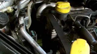 RENAULT CLIO, SCENIC,15DCI TIMING BELT WATER PUMP INSTALLATION PART 3