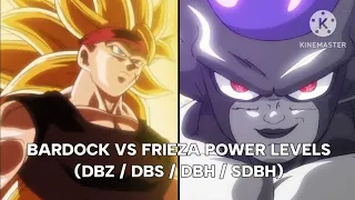 Bardock Vs Frieza Power Levels - Dragon Ball Z / Super / Heroes / Super Heroes
