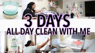 ALL DAY CLEAN WITH ME / 3 DAYS OF CLEANING MOTIVATION / LAUNDRY MOTIVATION 2021 / SPEED CLEANING