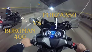 ENCONTREI UMA BURGMAN 400 NO ROLÊ DE FORZA350 #burgman400 #forza350