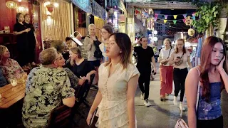 Cambodia Night Tour - Bassac Street Walk - June 2023 - | Virtual Night Tour