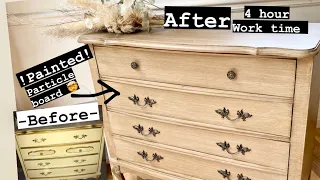 Furniture Flip - Painting Furniture to look like wood!  Beginner ✅ 4 hour • Budget makeover!