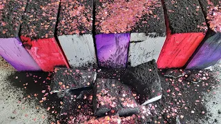 Charcoal Topping & Glitter on Fresh Dyed & Plain Jane Gym Chalk