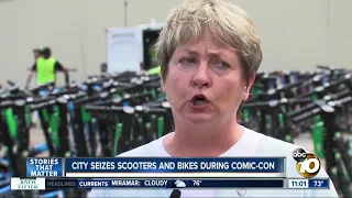 Companies try to recover scooters seized during Comic-Con weekend