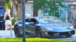 Picking Up Uber Riders In A Lamborghini Huracan Prank!