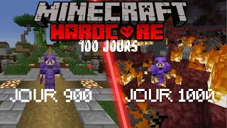 SURVIVRE 1000 JOURS EN HARDCORE SUR MINECRAFT !