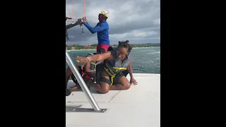 We went parasailing 🪂 in Jamaica!!!