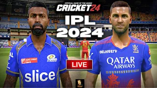 IPL 2024 MI vs RCB T20 Match - Cricket 24 Live - RtxVivek