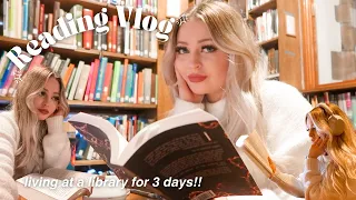 living in a library for 3 days!! in my dark academia era📚✨ ★READING VLOG★