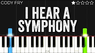 Cody Fry - I Hear a Symphony | EASY Piano Tutorial