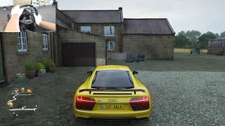 Forza Horizon 4 Audi R8 V10 Plus (Steering Wheel Logitech G920 + Paddle Shifter) Gameplay