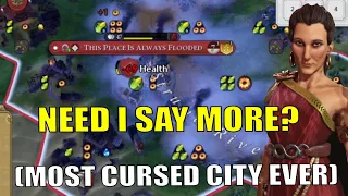 Is This The Most Cursed City in Civ 6 History? It Might Just Be! #4 Gorgo Deity Civ 6