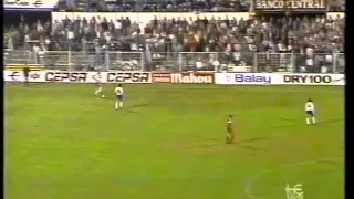 Real Zaragoza 1 - Hamburgo 0 UEFA Temporada 89-90 Segunda Parte.