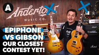 Epiphone vs Gibson Les Paul Blindfold Challenge - The Closest Contest Yet!