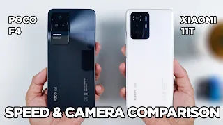 POCO F4 vs Xiaomi 11T SPEED & CAMERA Comparison | Zeibiz