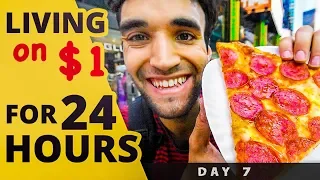 LIVING on $1 for 24 HOURS in NYC! (Day #7)