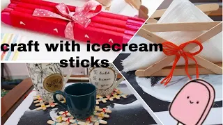 popsicle craft/  simple craft with icecream sticks...3 easy ice-cream sticks craft