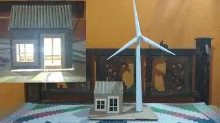 || How To Make Working Model Of A Wind Turbine From Paper & Cardboard || School Project !!