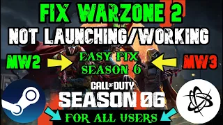 How to fix Warzone 2 Crashing & Not Launching ( Easy FIX ) - ✅*NEW UPDATE* (2023)