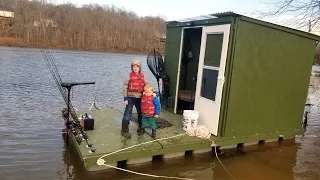 Carp Fishing in Floating Fishing Cabin - How to Catch Carp in Spring: Bait, Gear, Tips and More.
