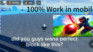 Tips and trick Blade ball mobile Perfect block