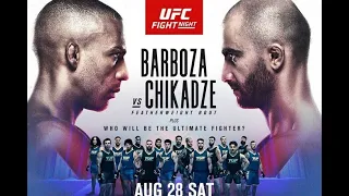 Эдсон Барбоза против Гиги Чикадзе БОЙ В UFC 3/ UFC FIGHT NIGHT