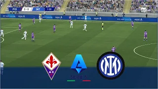 HIGHLIGHTS FIORENTINA v INTER | Lega Serie A 2021/22 | Realistic Gameplay