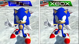 Sonic Heroes (2003) PS2 vs XBOX (Side by Side Graphics Comparison)