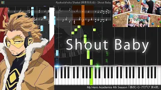 【TV】Boku no Hero Academia 4th Season Ending 2 - Shout Baby (Piano)